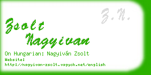 zsolt nagyivan business card