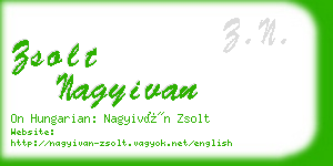 zsolt nagyivan business card